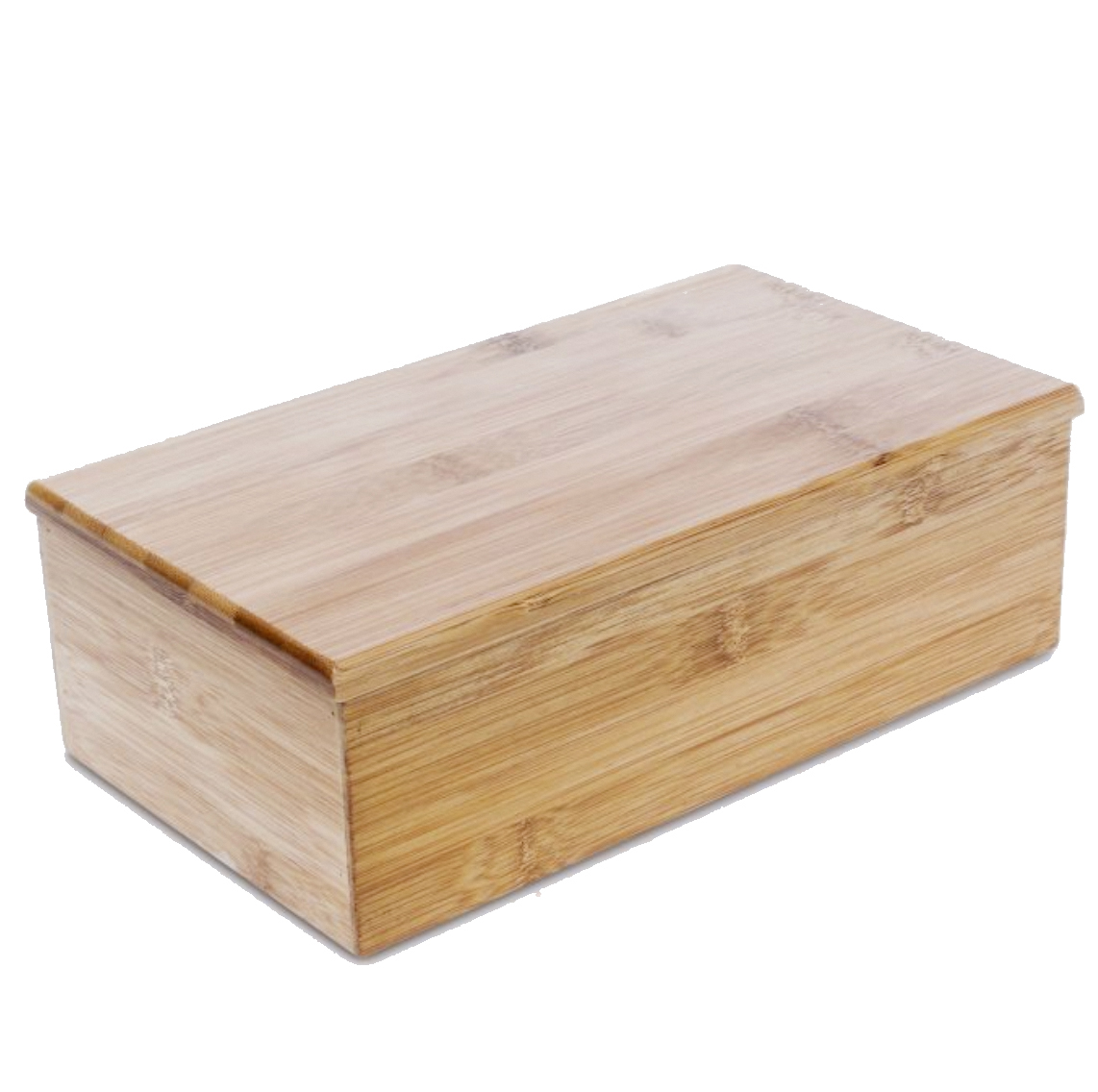 Bambus-Teebox mit 4 Fächern