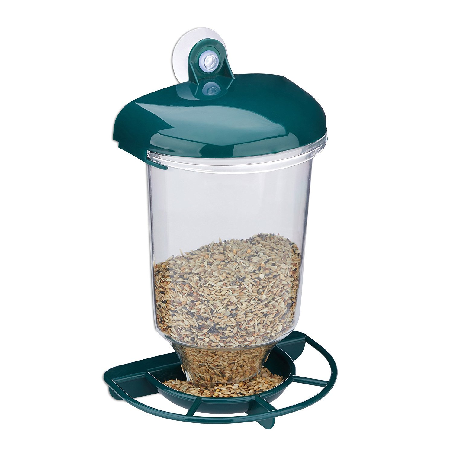 Vogelfutterspender mit Saugnapf