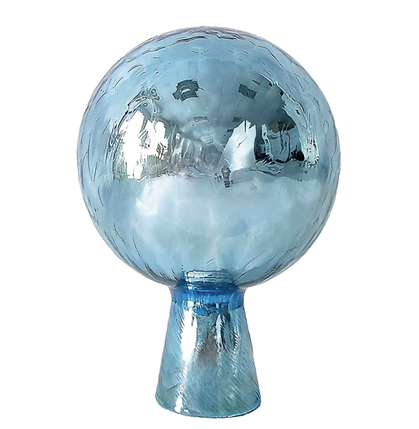 Rosenkugel 9 cm, "Ozean", Glas, verspiegelt Rosenkugel 9 cm, "Ozean", Glas, verspiegelt
