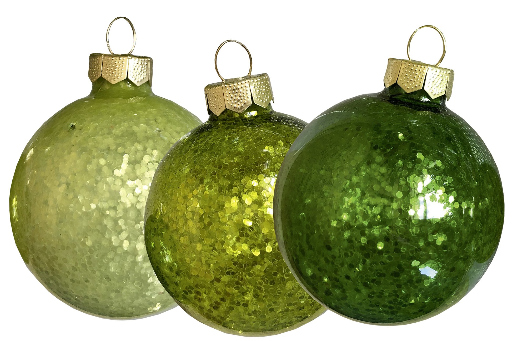 Christbaumschmuck, Kugel-Set 10 Stk., grün, Glas, mit LED-Beleuchtung Christbaumschmuck, Kugel-Set 10 Stk., grün, Glas, mit LED-Beleuchtung