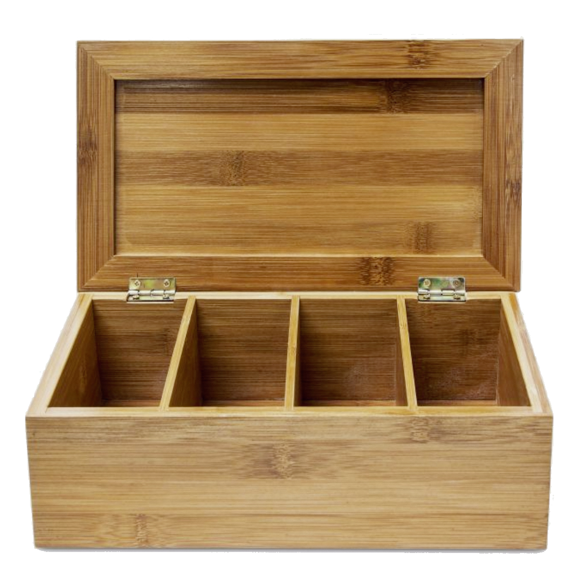 Bambus-Teebox mit 4 Fächern Bambus-Teebox mit 4 Fächern