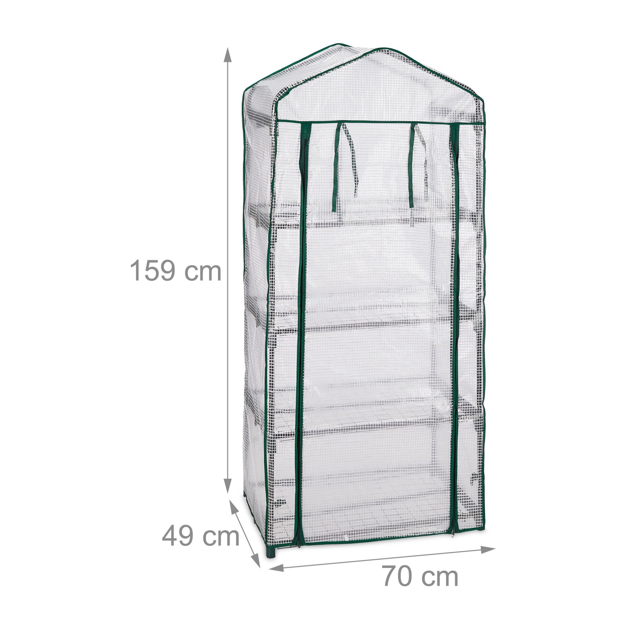Foliengewächshaus 4 Etagen, transparent