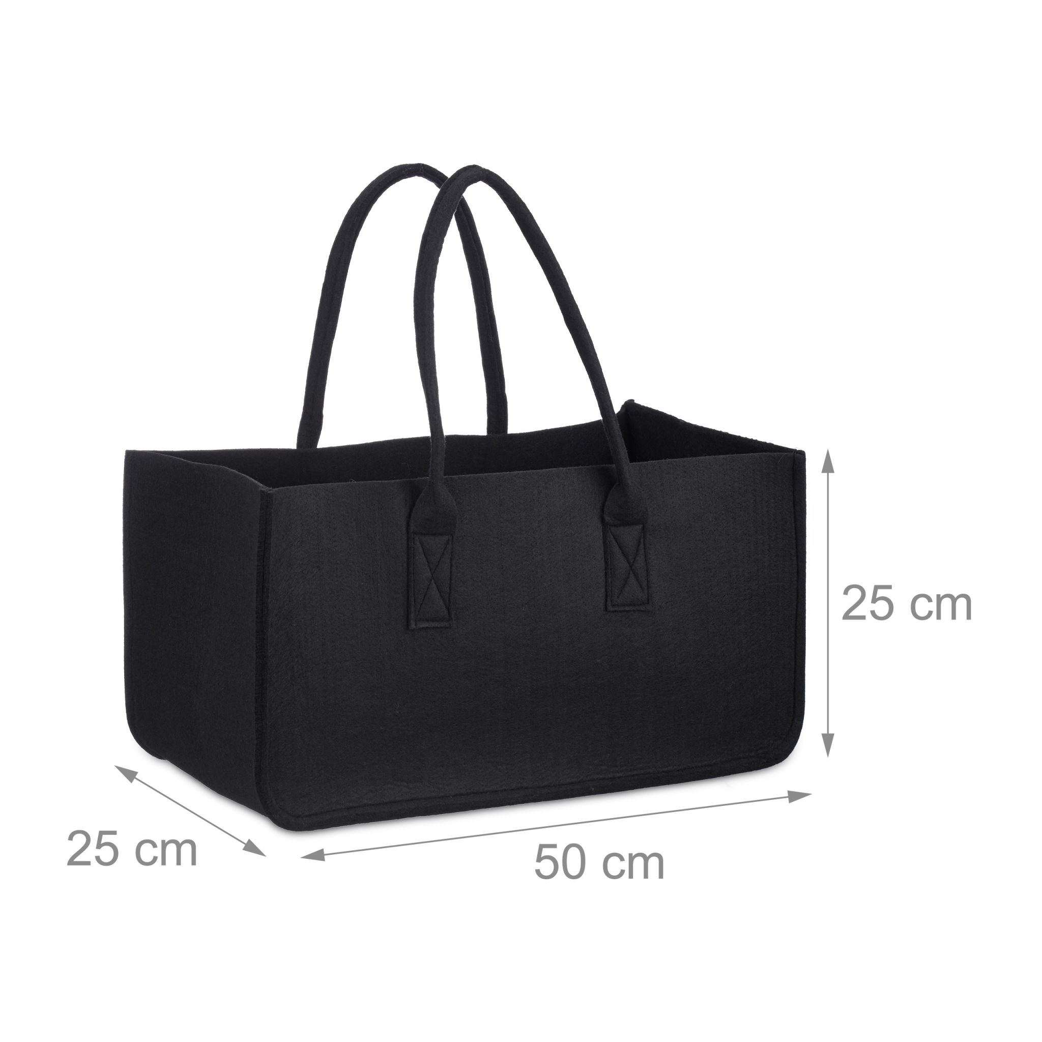 Kaminholztasche aus Filz Kaminholztasche aus Filz