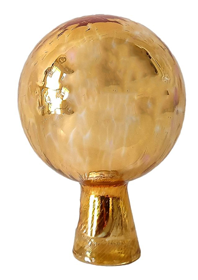 Rosenkugel 9 cm, "Bernstein", Glas Rosenkugel 9 cm, "Bernstein", Glas