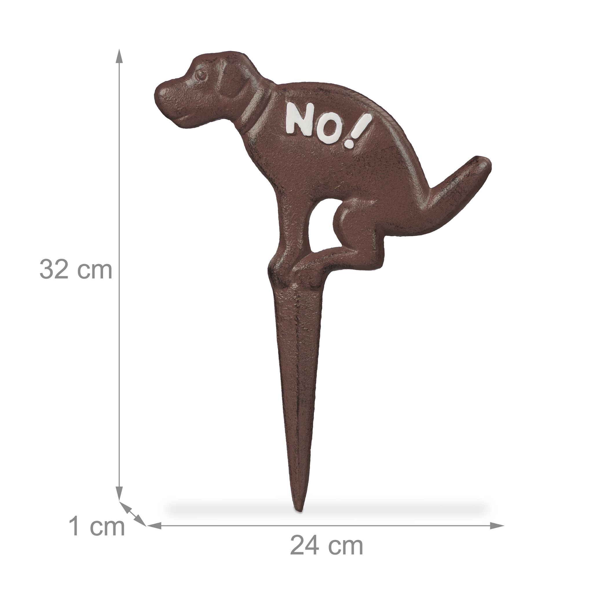 Gusseisen-Schild gegen Hundekot Gusseisen-Schild gegen Hundekot