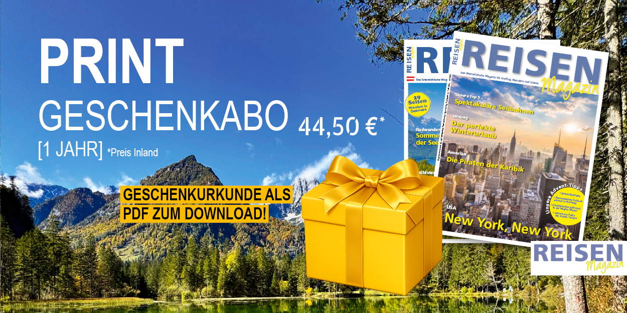 Reisen Magazin Print Geschenk Abo